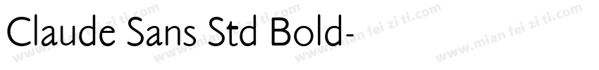 Claude Sans Std Bold字体转换